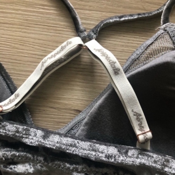 Aeropostale large Velvet Gray Bralette - Picture 3 of 5